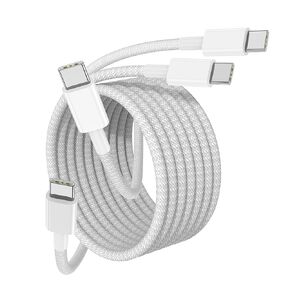 for iPhone 15 USB C Fast Charger Cable ，2pack 10FT USB C to USB C Cable Charging Cord , Nylon Braided Long Charger Cable for iPhone15 Pro/15 Pro Max,MacBook Pro/2019/18/17/16/IPad Air 4/5， iPad Pro