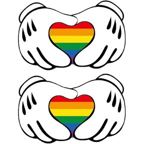 ملصقات رقعات نقل حرارية بألوان قوس قزح مزينة بنقل الحرارة وديكور موكب الفخر للنساء والرجال (أ) in Kuwait