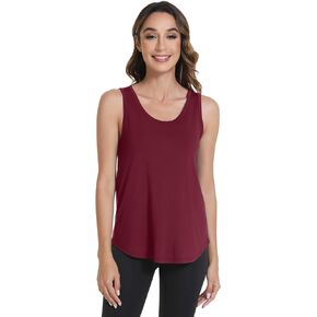 WiWi Viscose from Bamboo Tank Tops for Women Sleeveless Pajama T-Shirt Tanks Loungewear Basic Shirts S-XXL