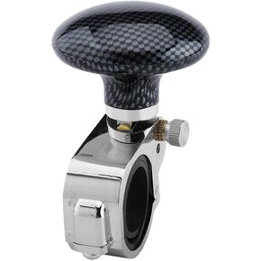 Duokon Car Steering Wheel Knob, Universal Car Steering Wheel Spinner Knob Power Ball Auxiliary Booster Handle Control(Carbon brazing)