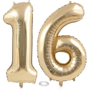 Number 50 and Gold Confetti Balloons, 40 Inch Gold Number 50 Balloon with 5PCS 12 Inch Gold Confetti Balloons for 50th Birthday Party Decorations 50th Anniversary Décor