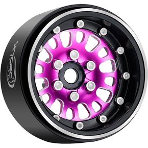 TCRC Adjustable Negative Offset Splash Anodizing Aluminum 1.9Inch Beadlock Wheels(4) for 1/10 RC Crawler TRAXXAS TRX4 Axial SCX10 90046 SCX10 III AXI03007 Tamiya MST