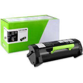 خرطوشة حبر 521H 52D1H00 متوافقة مع طابعة Lexmark MS810 MS810n MS810dn MS810de MS811 MS811n MS811dn MS812 MS812dn MS812de MS710 MS710n MS711 MS711dn الطابعة، 25000 إنتاج أسود - عبوتان