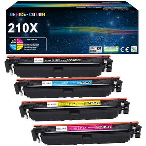 210X Toner Set Replacement for HP 210X 210A Toner Cartridges High-Yield Works with HP Color Laser Jet Pro MFP 4301fdw 4301fdn Pro 4201dw 4201dn Printer (Black,Cyan,Magenta,Yellow)