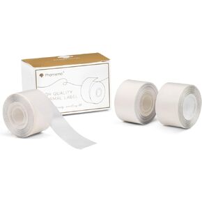 Phomemo D50 White Adhesive Thermal Label, 20mm*50mm (3/4"*1 7/8"), 125 Labels/Roll, Waterproof, Oilproof,Abrasion Resistance