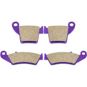 SCITOO Carbon Fiber Brake Pads Fit for 2002-2012 for Honda CR125R, for Honda CR250R, for Honda CRF250R, for Honda CRF250X, for Honda CRF450R, for Honda CRF450X Front and Rear