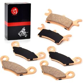 Front & Rear Sintered Brake Pads Kit Compatible with Polaris Sportsman 500 HO 6x6 600 700 800 Scrambler 400 500 Trail Boss Magnum 330 Trail Blazer 250 330 2202412 2202414 2201398