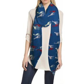 Lina & Lily Giraffe Animal Print Women's Scarf Shawl Wrap Lightweight for All Seasons