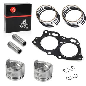 Oversize 0.25mm Top End Rebuild Kit Piston & Ring Gasket for EZGO 4 Cycle Gas Golf Cart 350cc EH35C MCI Fuji Robin Engine 1996-2008
