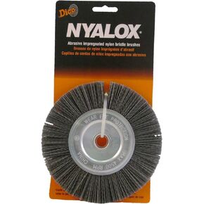 Nyalox Bench Grinder Brush 6-Inch Grey 80 Grit
