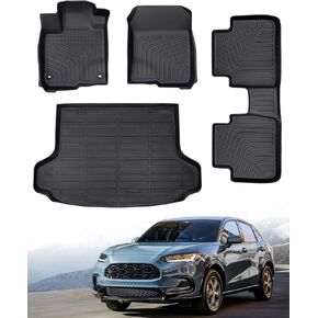 for Honda HRV Floor Mats 2023 2024(Include Hybrid) Honda HRV All Weather Floor Mats Trunk Mat Honda HRV 2023 2024 Floor Mats Honda HRV Mats Honda HR-V 2023 2024 Accessories(4 PCS)