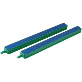 Mallofusa Fish Tank Air Bubble 2-Piece Air Stone Bars Bubbler Green/Blue