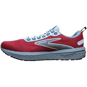 Brooks Men's Revel 6 Running Shoes, Red/Grey/White, 10
