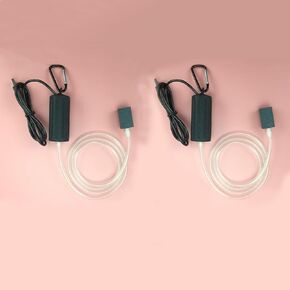 حوض السمك بمضخة هواء USB مع فلتر إسفنجي، مضخة أكسجين فائقة الهدوء لصيد الأسماك أو خزان الأسماك مع مشبك تعليق