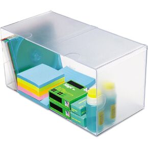 Deflecto 350501 Desk Cube, Double Cube, 12 x 6 x 6