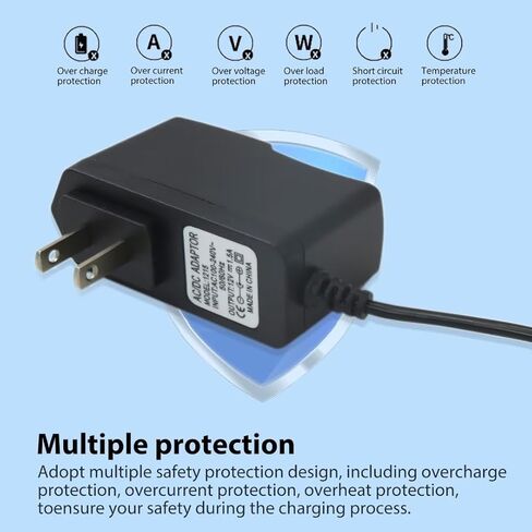 9.84ft 12V Black Power Supply Adapter Cord for Yamaha keyboards P45, P48, P105, P115, P121, P125, P128 in Saudi Arabia