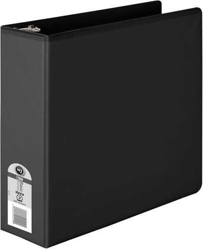 ملف ويلسون جونز 3 بوصة 3 حلقات، مجلد عرض دائري أساسي، أسود (W362-49B) in Kuwait