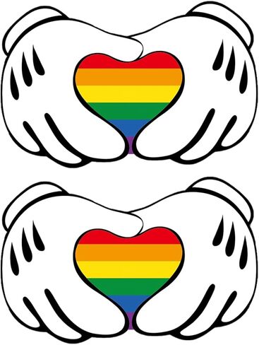 ملصقات رقعات نقل حرارية بألوان قوس قزح مزينة بنقل الحرارة وديكور موكب الفخر للنساء والرجال (أ) in Kuwait