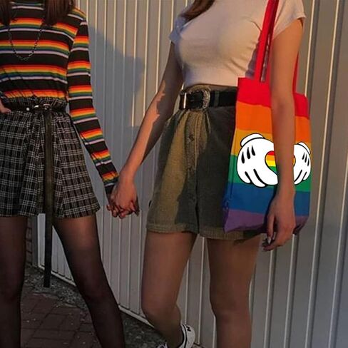 Rainbow Iron On Transfers Patches Stickers Rainbow Heat Transfer Appliques Pride Parade Decoration for Women Men Clothing (A) in Saudi Arabia
