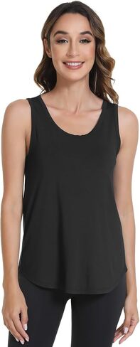WiWi Viscose from Bamboo Tank Tops for Women Sleeveless Pajama T-Shirt Tanks Loungewear Basic Shirts S-XXL in Saudi Arabia