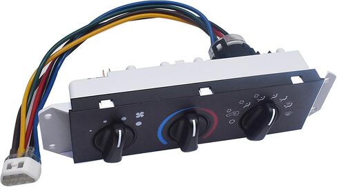 HV AC Heater Control Panel with Blower Control Motor Switch Replacement for 1999-2004 Jeep Wrangler TJ W/Air Conditioning reples 55037473AB HS-373 in Saudi Arabia