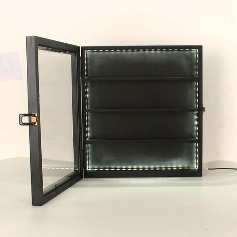 حامل قرص الهوكي، حافظة عرض قرص الهوكي مع قفل أمان مطلي بالذهب الشفاف للحماية من الأشعة فوق البنفسجية، شريط مضاء (قرص الهوكي غير متضمن) in Kuwait