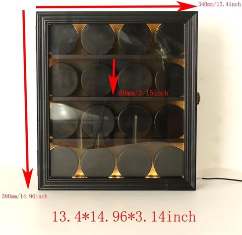 حامل قرص الهوكي، حافظة عرض قرص الهوكي مع قفل أمان مطلي بالذهب الشفاف للحماية من الأشعة فوق البنفسجية، شريط مضاء (قرص الهوكي غير متضمن) in Kuwait