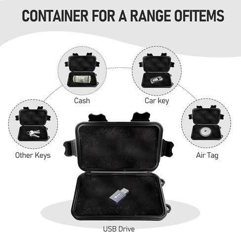 صندوق حامل المفتاح المغناطيسي أسفل السيارة لإخفاء مفتاح السيارة المغناطيسي الخارجي مغناطيس المفتاح لسلسلة المفاتيح المغناطيسية أسفل السيارة (1) in Kuwait