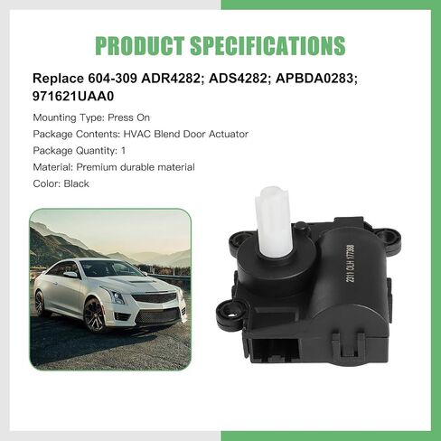 SCITOO HVAC سخان مزيج الباب استبدال المحرك لـ Genesis لـ G80 2017-2018، لـ Genesis لـ G90 2017-2018، لـ Hyundai لـ Santa Fe 2010-2018، 604-309 إعادة التدوير الرئيسية in Saudi Arabia