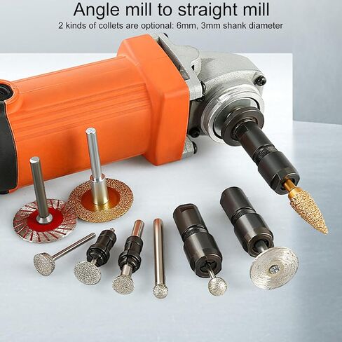 GYORI 3mm/6mm Grinder Adapter for Angle Grinder - Thread Grinding, Cutting, Sanding, Polishing, and More in Saudi Arabia