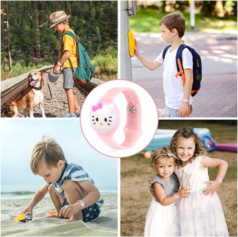 Watchband Compatible with Airtag, Silicone/Nylon Bracelet Protective Case for AirTag, Anti-Lost Adjustable Wristband for AirTags, Durable Anti-Scratch Protective Cover for Kids Elderly in Saudi Arabia