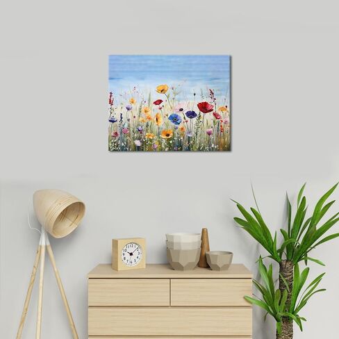 TFIAVSIN DIY Paint by Numbers on Canvas Butterfly and Wildflowers Color Painting Kits for Adult Beginner 16x20 Inch Adults' Paint-by-Number Kits Flameless Oil Painting Kits in Saudi Arabia