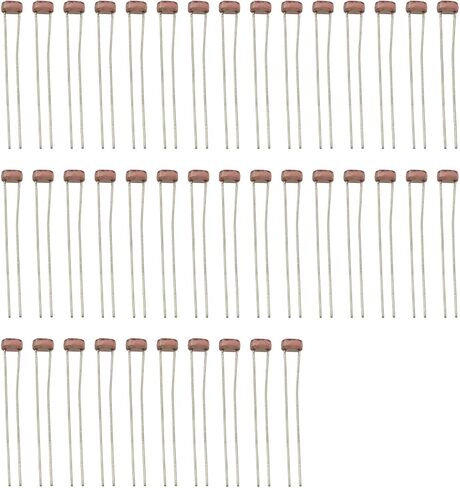 40 قطعة مقاوم الضوء البني GL5516 LDR مقاومات الصور مستشعر المقاوم المعتمد على الضوء GL5516 Arduino in Saudi Arabia