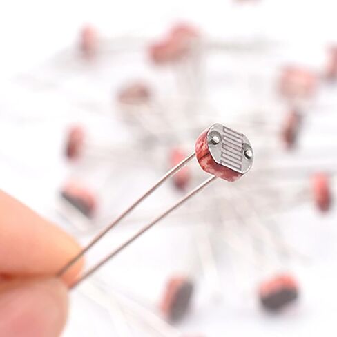 40 قطعة مقاوم الضوء البني GL5516 LDR مقاومات الصور مستشعر المقاوم المعتمد على الضوء GL5516 Arduino in Saudi Arabia