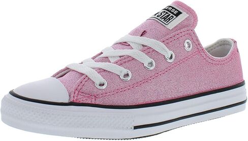 Converse Chuck Taylor All Star OX GS Girls Shoes Size 12, Color: Pink/Black/White-Pink in Saudi Arabia