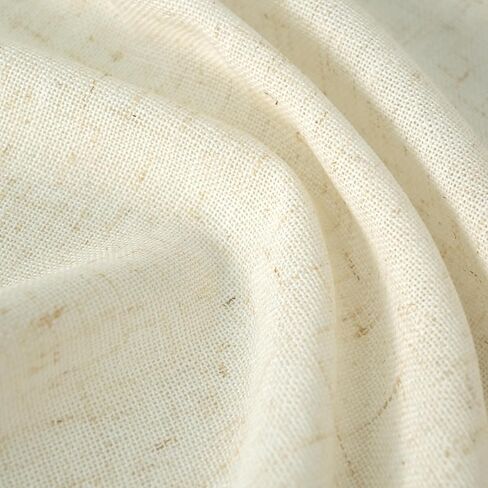 DriftAway ستائر المطبخ الكتان الطبقة نافذة الستائر مع زر 24 بوصة طول التبويب أعلى مقهى الستائر مزرعة نافذة صغيرة الستائر لغرفة المعيشة غرفة نوم ضوء تصفية 27x24 بوصة ضوء الكتان in Kuwait