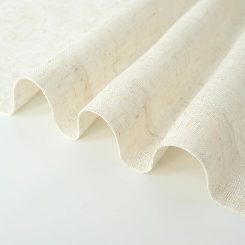 DriftAway ستائر المطبخ الكتان الطبقة نافذة الستائر مع زر 24 بوصة طول التبويب أعلى مقهى الستائر مزرعة نافذة صغيرة الستائر لغرفة المعيشة غرفة نوم ضوء تصفية 27x24 بوصة ضوء الكتان in Kuwait