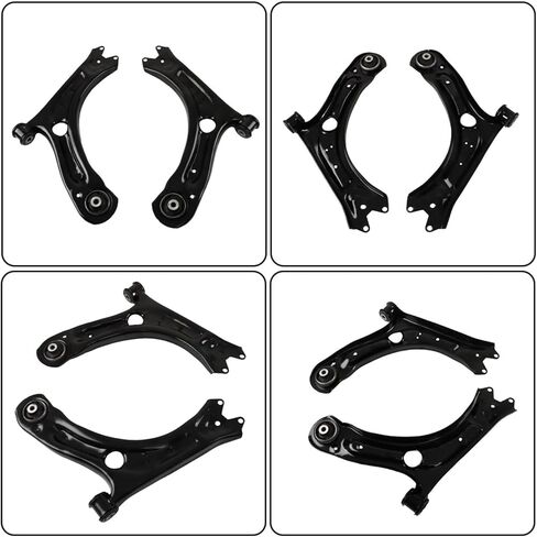 2Pcs Front Control Arm Set with Bushing Replacement for Volkswagen Passat 2012-2021 Replacement for Beetle 2012-2019 522838 522837 561407152A 561407151A 561407152C 561407151C in Saudi Arabia