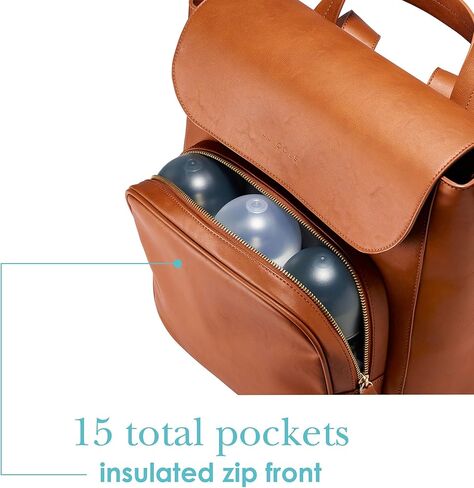 JJ Cole Brookmont Diaper Bag, Cognac in Kuwait