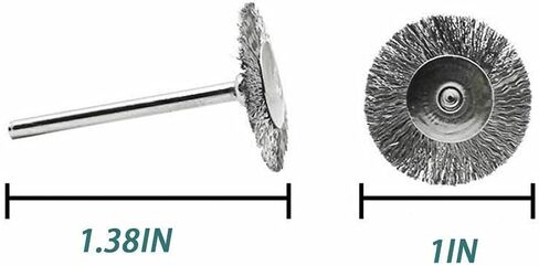 Stainless Steel Wire Brush Compatible with Dremel Rotary Die Grinder Removal Wheel Tool, 10PCS Lots in Saudi Arabia