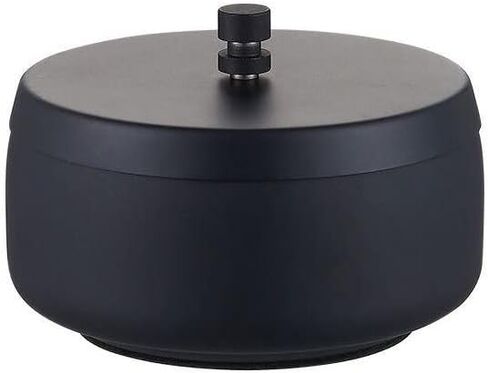 Handcrafted Metal Ashtray with Lids, Windproof Cigarette Ashtray Smokeless for Indoor or Outdoor, Ash Holder for Patio Desktop Office Smokers, Ash Tray for Tabletop Home Office Décor (Black, XL) in Saudi Arabia