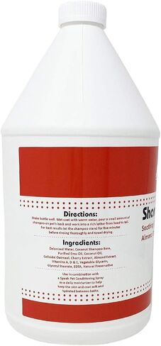 Natural Dog Shampoo with Pump, Soothing Cherry Almond Oatmeal, 1 Gallon in Saudi Arabia
