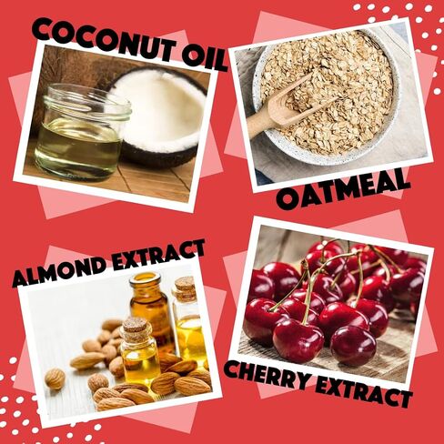 Natural Dog Shampoo with Pump, Soothing Cherry Almond Oatmeal, 1 Gallon in Saudi Arabia