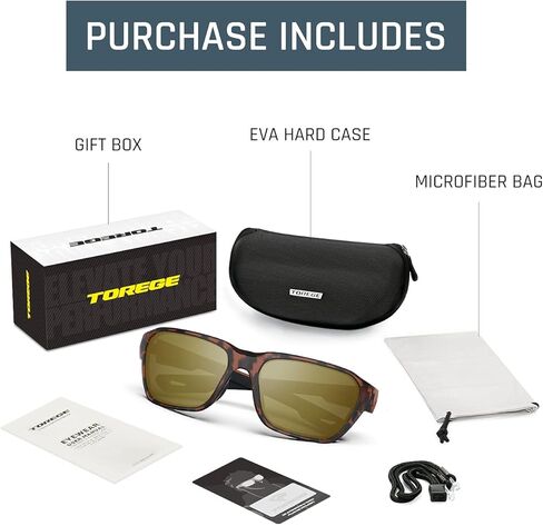 TOREGE Polarized Sunglasses for Men and Womens Oversized Sunglasses UV Protection, Baseball Golf Sun Glasses TR28 TR29 TR30 in Kuwait