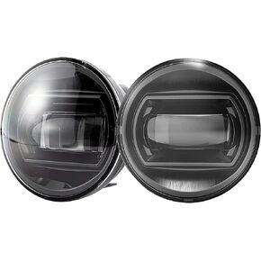 FIERYRED LED Fog Light Compatible with Tacoma 2005-2011/Solara 2004-2006/Sequoia 2008-2015/Tundra 2007-2013 Driving Fog Lamp, Offroad Front Bumper Replacement - Black, 1 Pair