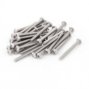uxcell a15111200ux1682 Cabinet Drawer Handles M4 x 40mm Thread Phillips Head Screws (Pack of 30)