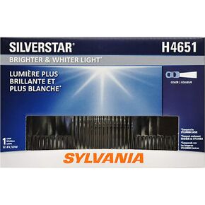 SYLVANIA - H4651 SilverStar Sealed Beam Headlight - High Performance Halogen Headlight Replacement (100x165), Brighter & Whiter Light for Added Clarity Downroad and Sideroad, (Contains 1 Bulb)