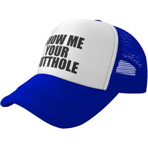 أرني Your Butthole قبعة مضحكة للجنسين قبعات سائقي الشاحنات الكبار قبعة صيد قابلة للتعديل قبعات رياضية كلاسيكية باللون الأسود in Kuwait