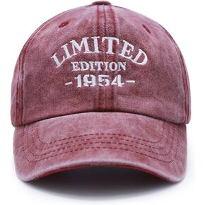 70th Birthday Gifts for Women, Vintage 1954 Embroidered Baseball Caps Adjustable, Women 70th Birthday Decorations - B