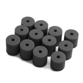 12 Pack Silicone Solid Bed Mounts for 3D Printer, Heatbed Leveling Parts Silicone Leveling Column Heat-Resistant Silicone Buffer Stable Hotbed Tool, (3X 0.63inch+9X 0.7inch)